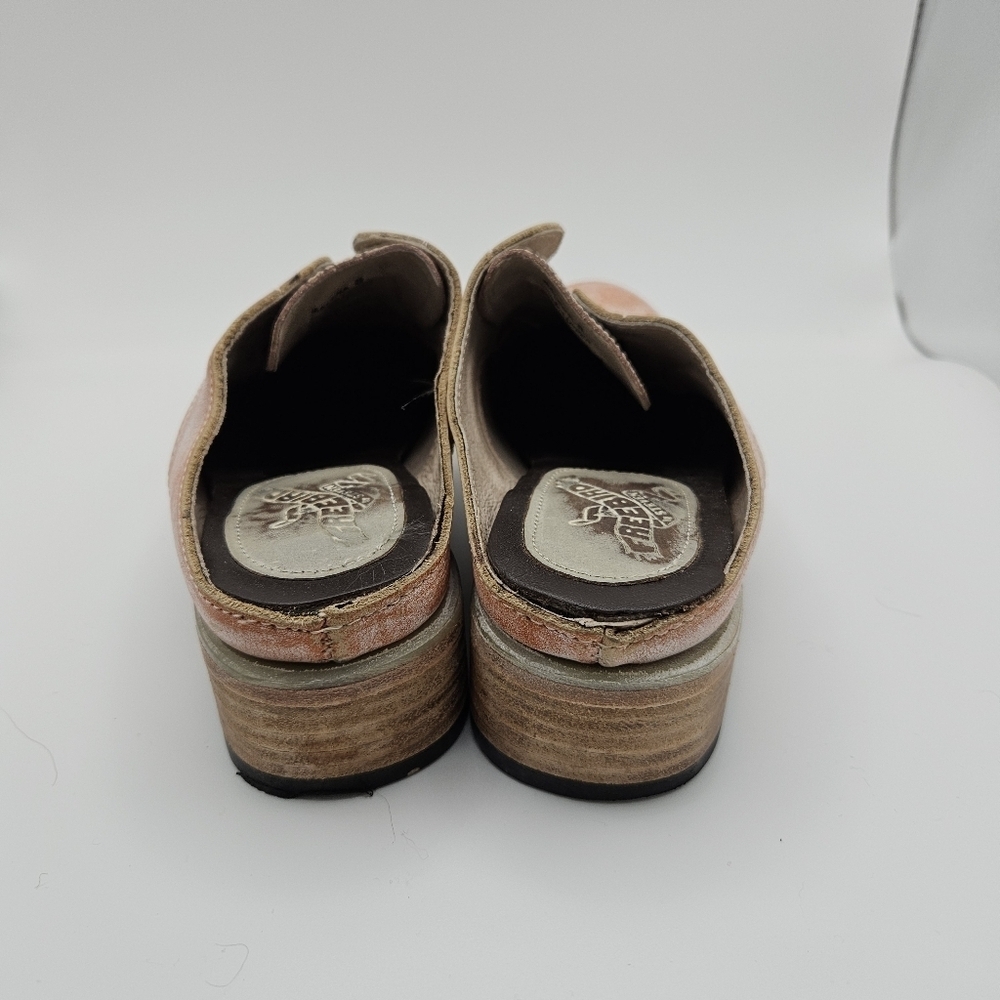 Freebird by Steven Malena loafer mule orange white python size 8 - Picture 4 of 12